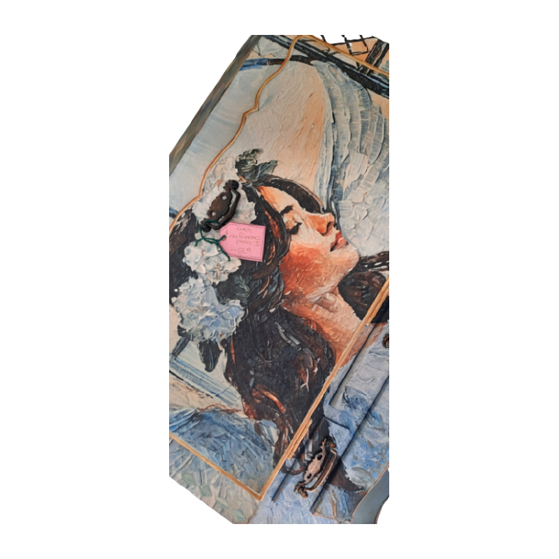 Hand painted and restored writers desk