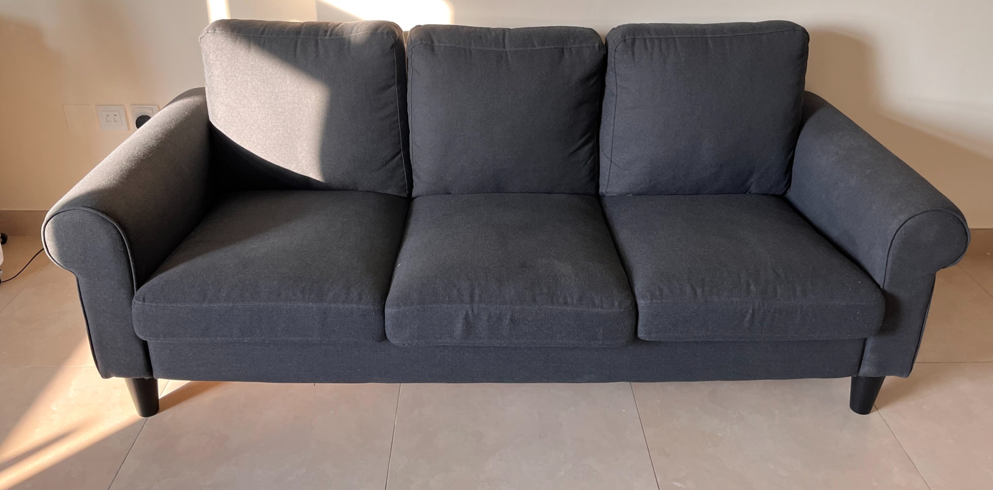 Ikea grey 3 seater sofa