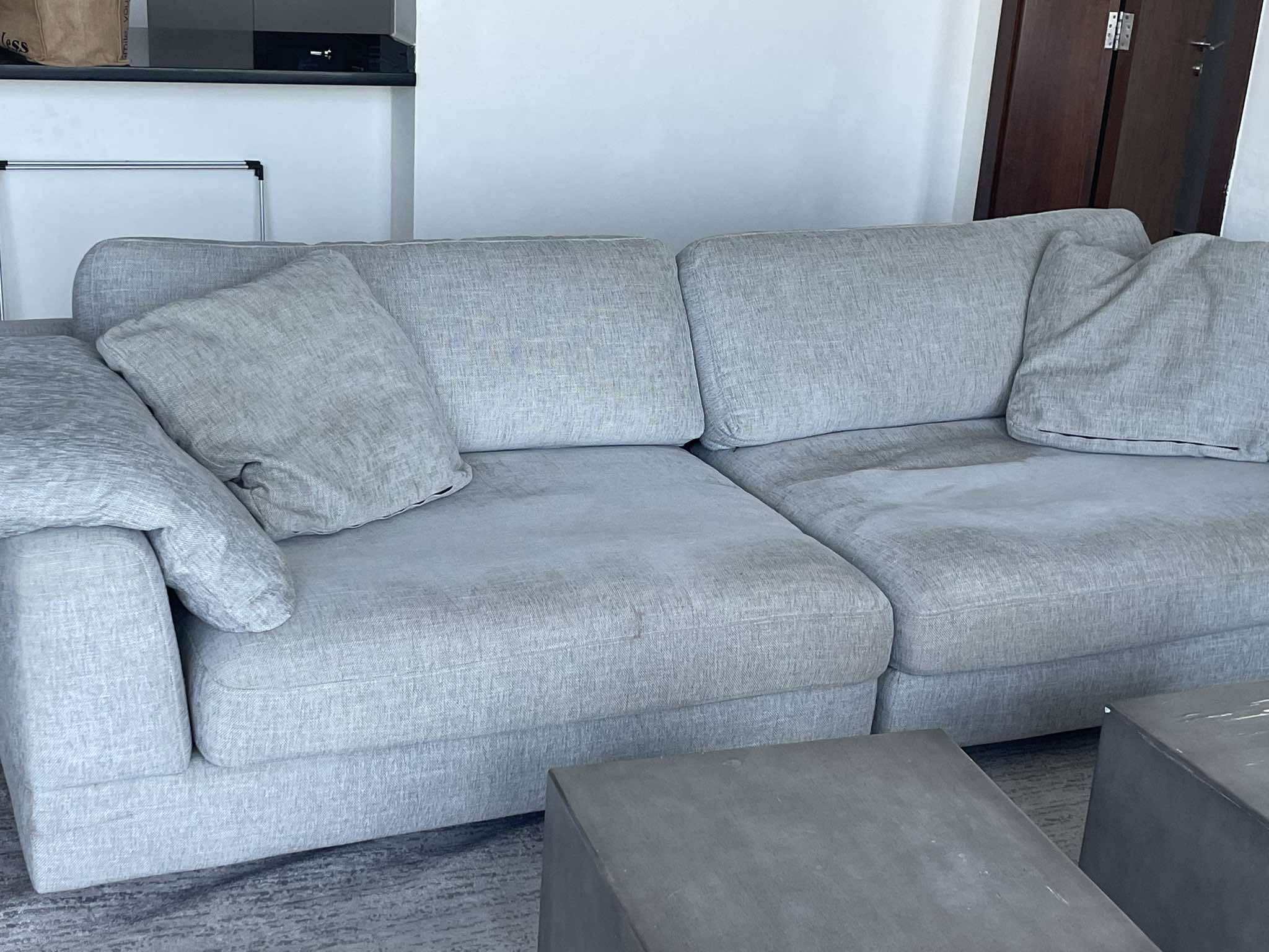 Sofa set with 2 cube center table