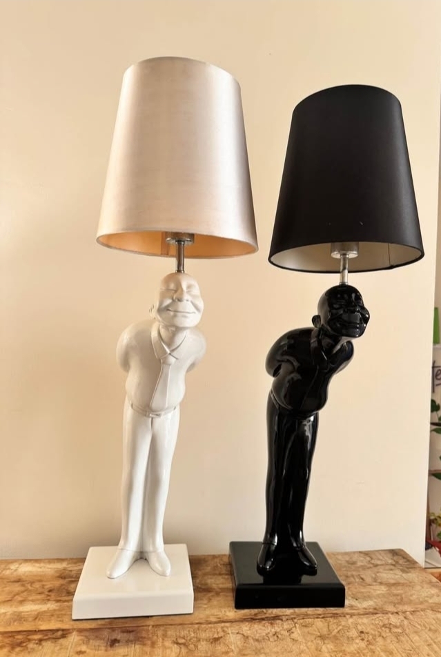 2 piece Sculptural Table Lamp