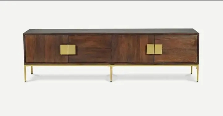 Elegant Dark Walnut TV Unit