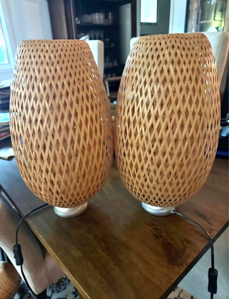 2 Lamps- Handmade IKEA BÖJA Table Lamps