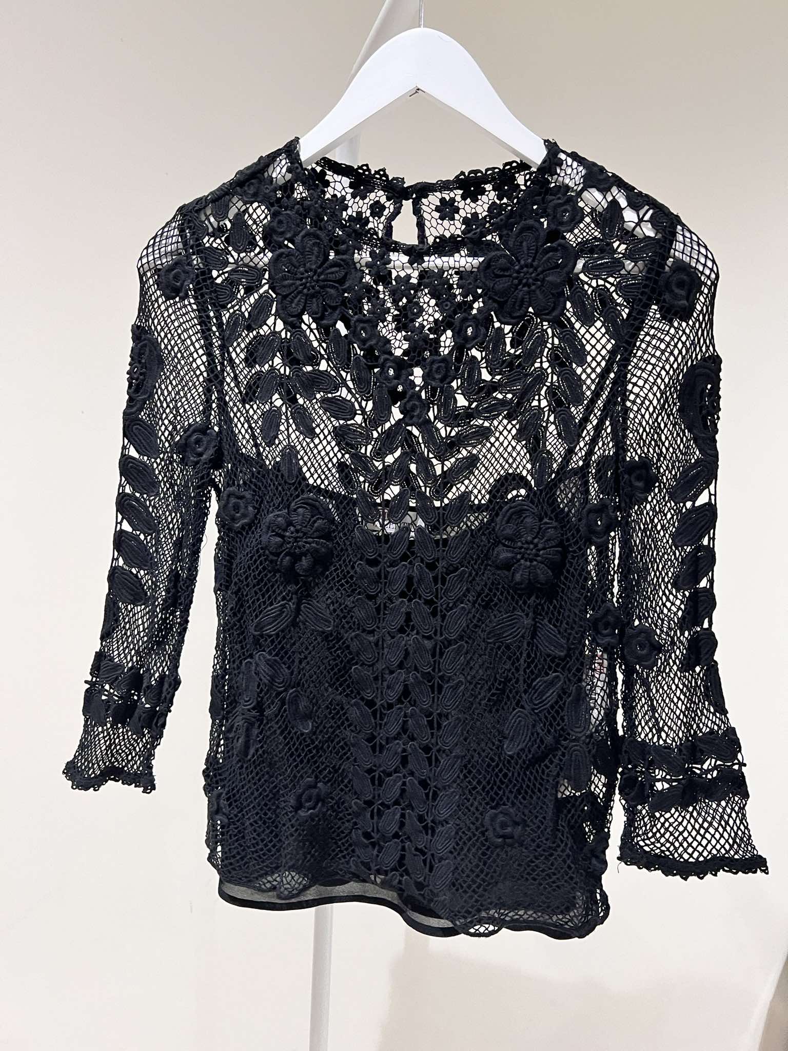 Red Valentino Crochet Lace Top