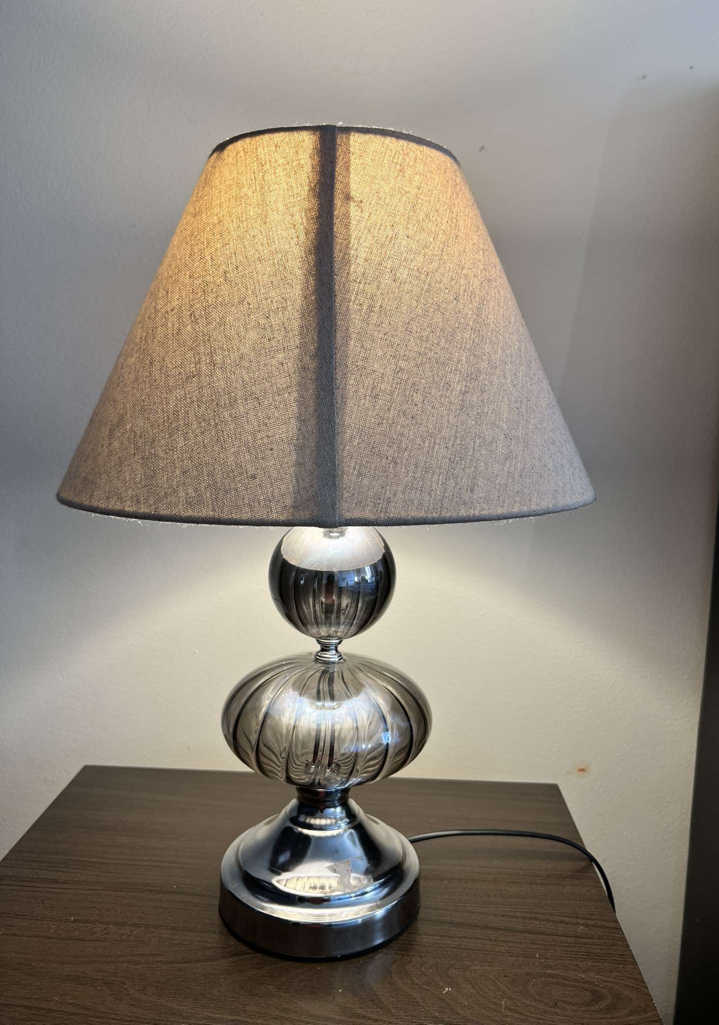 Glass Lamp and Side table