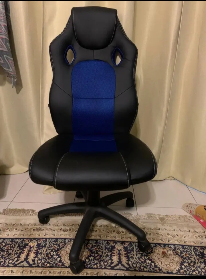 Pan Home- Black and Blue Office/Gaming Chair