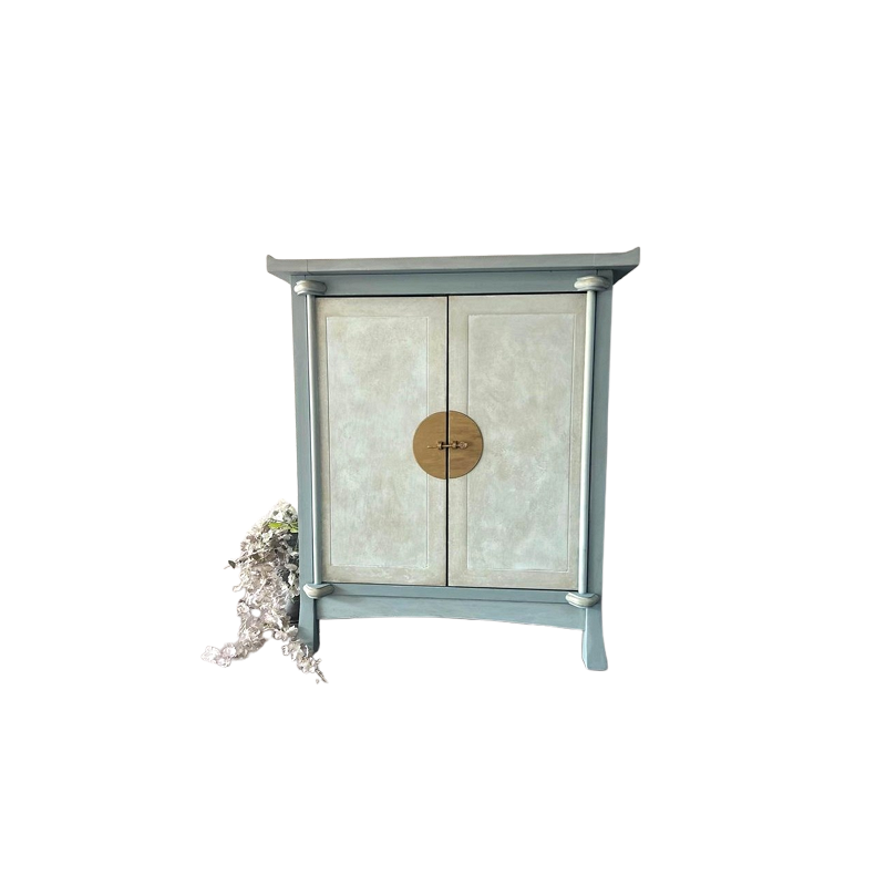 2 Door Mint Green Cabinet