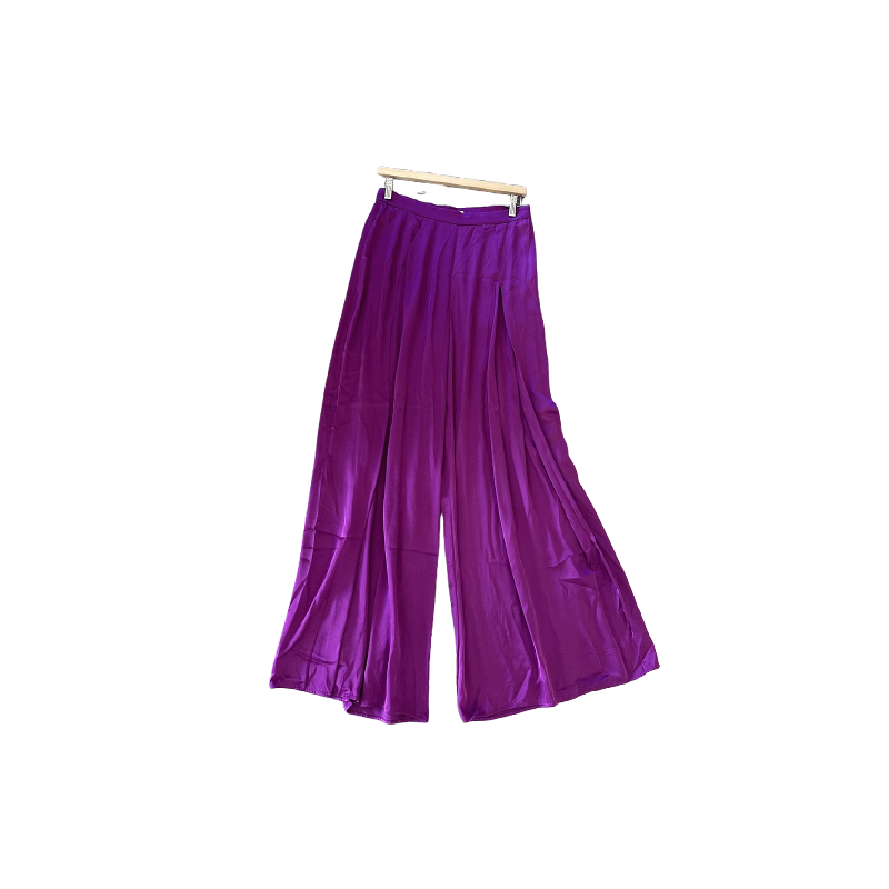 Zara satin palazzo trousers size M