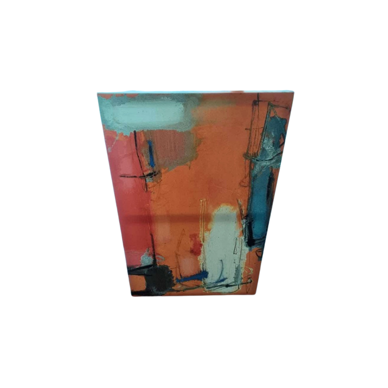 2 sets Fire Instinct - Vibrant Abstract Acrylic Paintings on Stretched Canvas