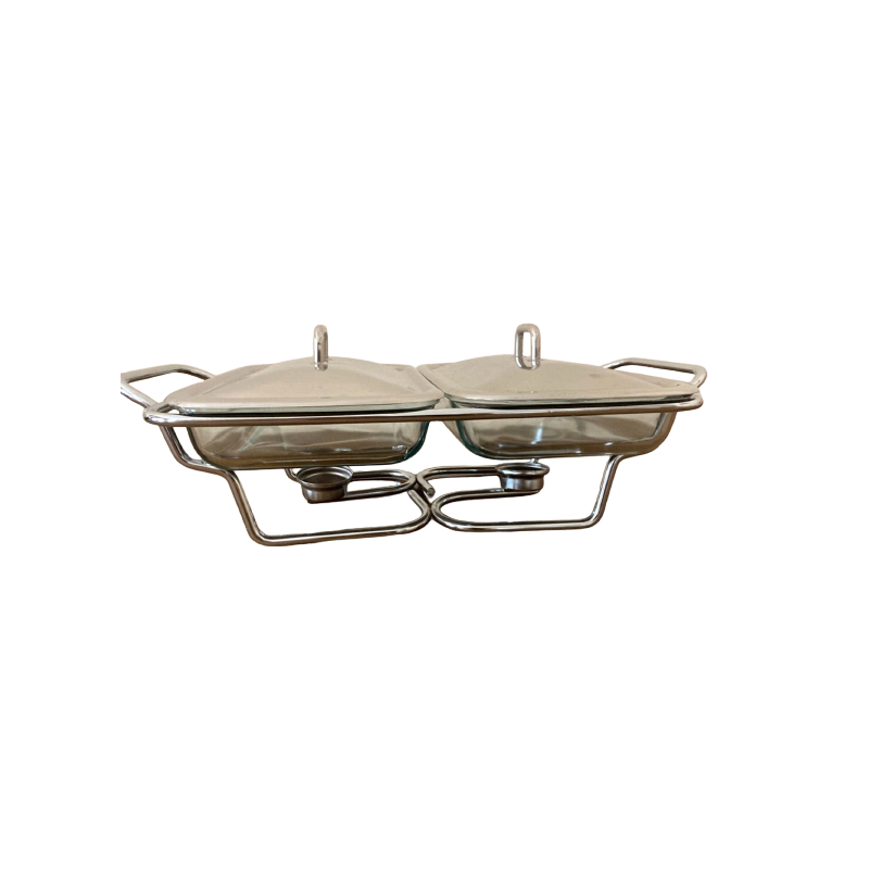Food Warmer with Two Dishes in One