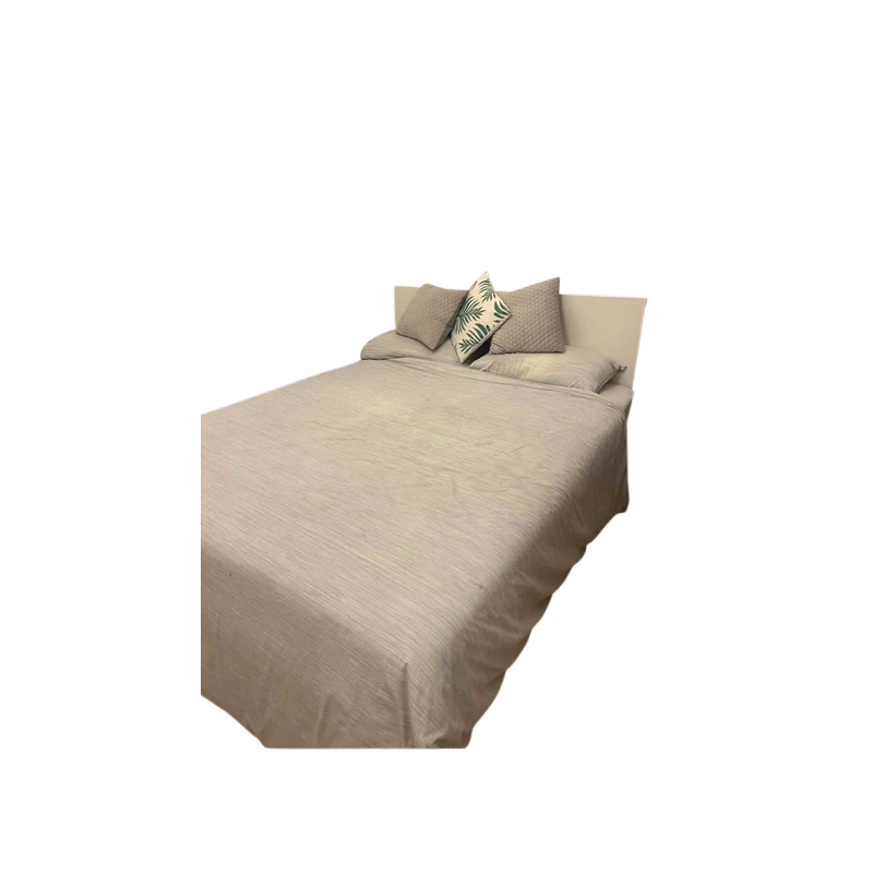 IKEA Double Bed with Mattress, Mattress Protector, and Built-In Storage