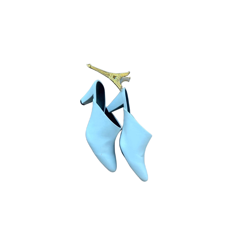 ASOS White Heeled Mules – Size 36