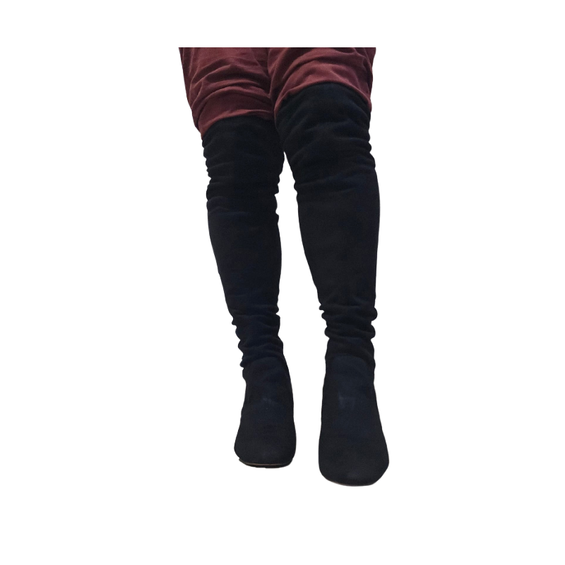 Aldo Mirarin Jet-Black Over-the-Knee Boot
