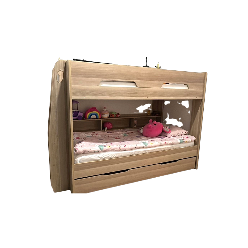 Bunk bed with two mattresses