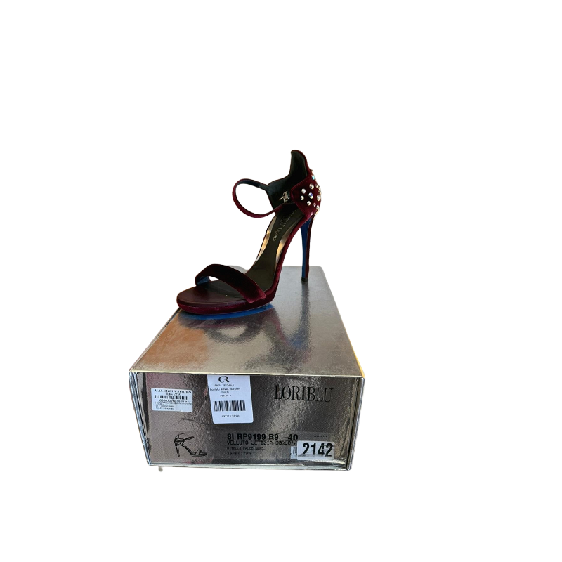 Loriblu velvet maroon heels